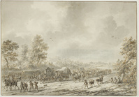 X 040-47
<br/>
De teruchtocht van het leger
<br/>
<em>Langendijk, Dirk (1748-1805)</em>
